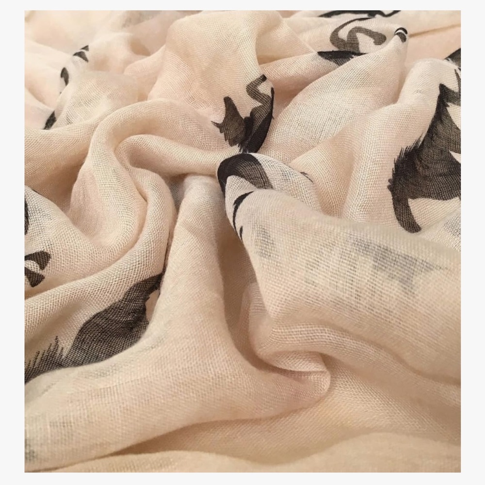 🆕 Horse Fashion Scarf for Women Lightweight Scarves Shawl Wrap for Spring/Summer - Picture 5 of 7